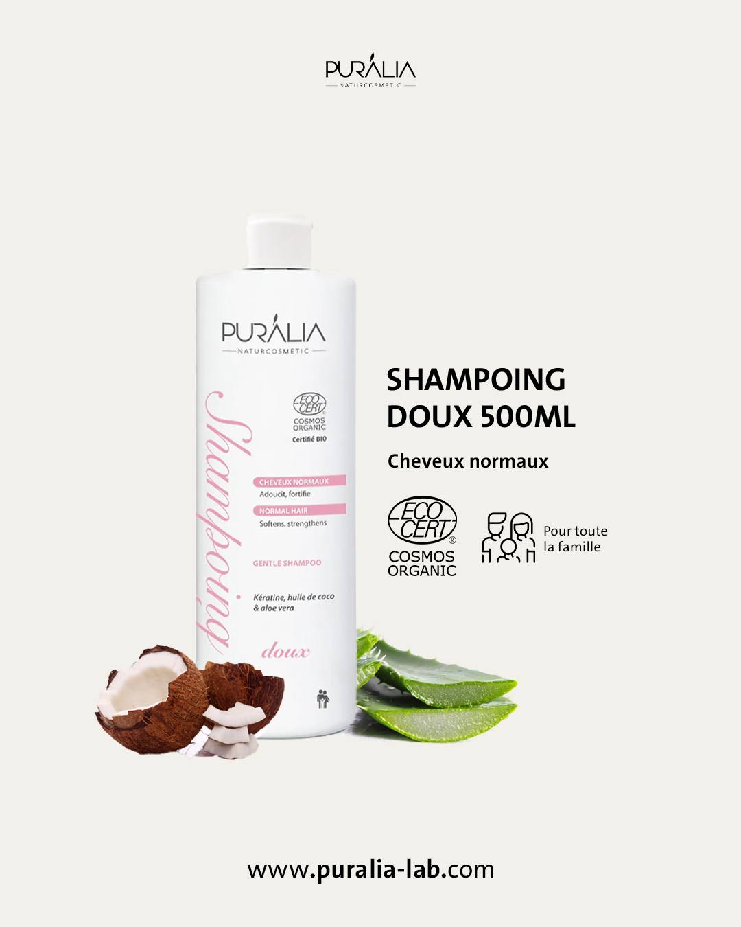 🌿✨ Découvrez les 3 shampoings BIO de PURALIA ! ✨🌿Nous croyons en la puissance de la nature pou